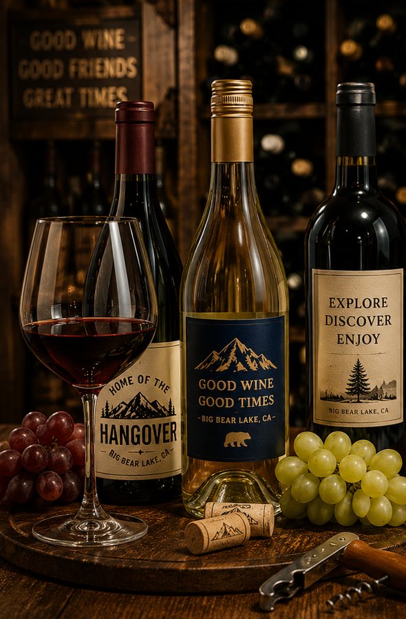 Wine selection at Home of the Hangover