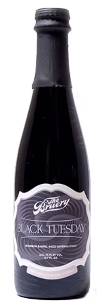 Black Tuesday imperial stout bottle example carried by Home of the Hangover