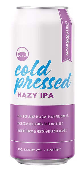 Cold Pressed hazy IPA can example carried by Home of the Hangover